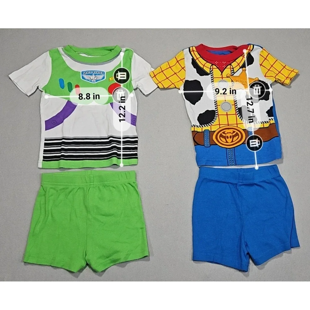 Disney Pixar Toy Story Boys' Short Sleeve Pajama Sets 24M